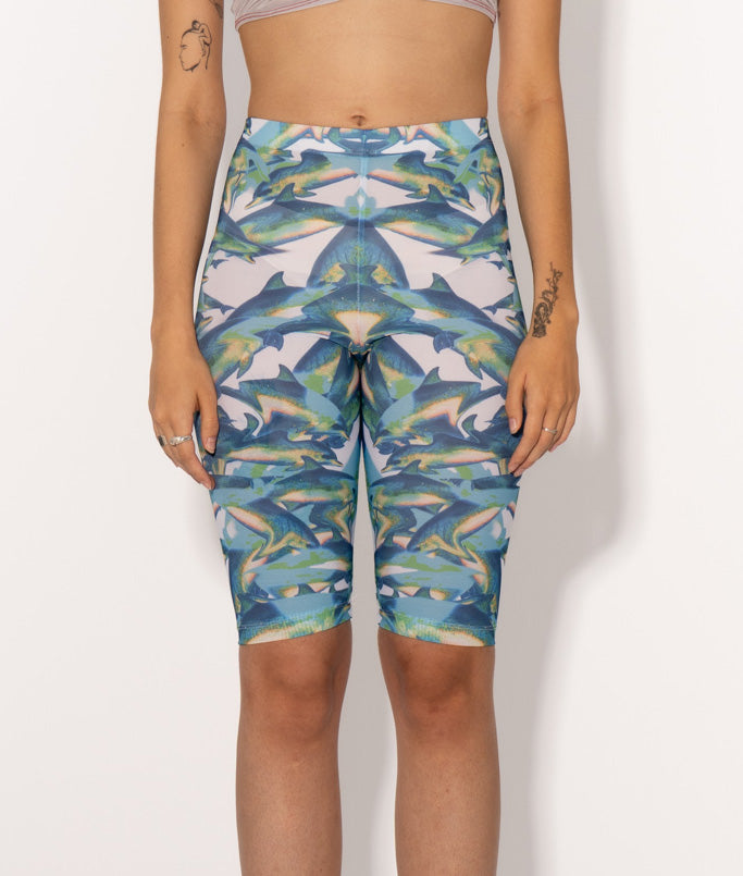 SWIMMING AGAINST THE CURRENT BIKER TIGHTS