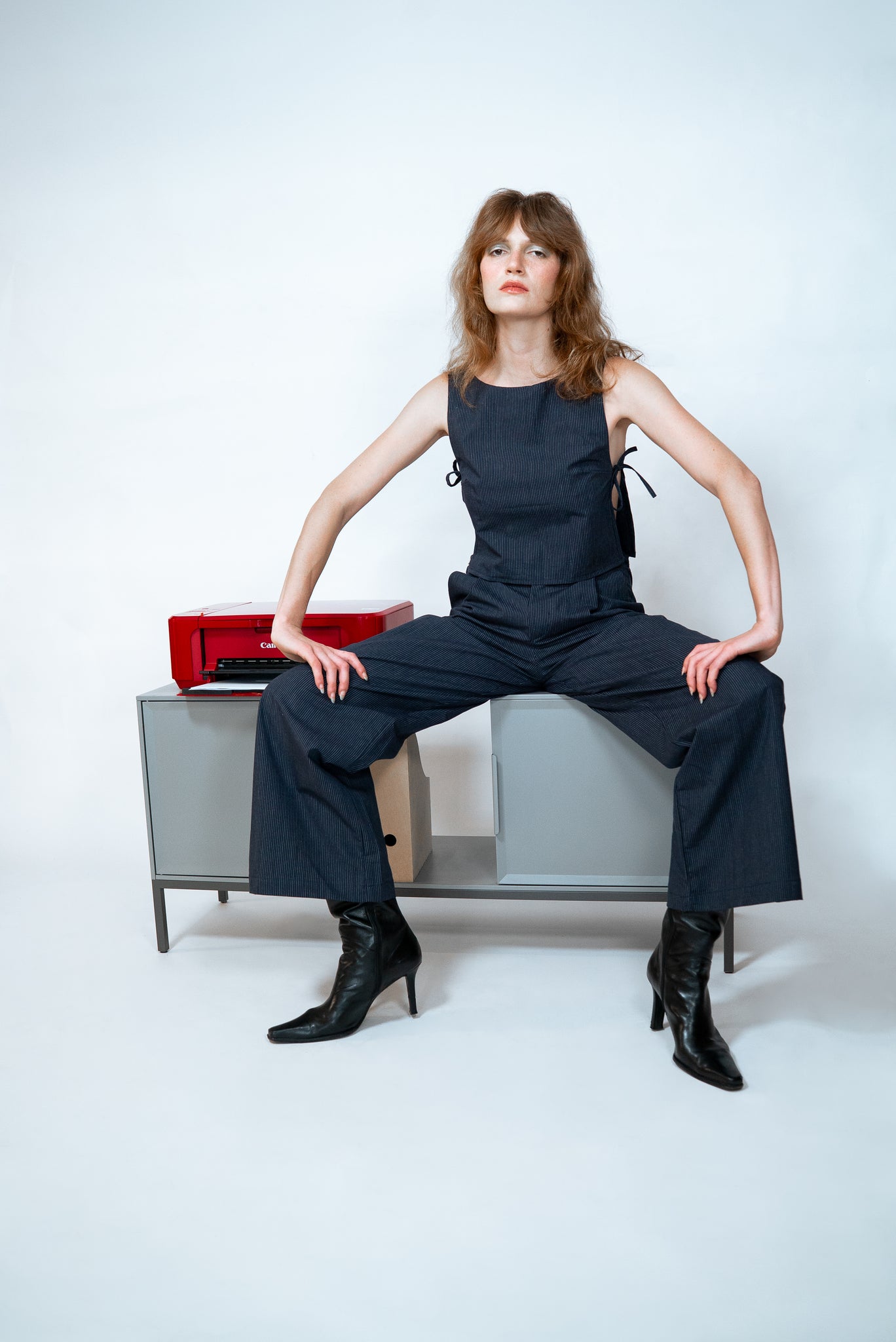 Set of Apron Top and Nice Pants